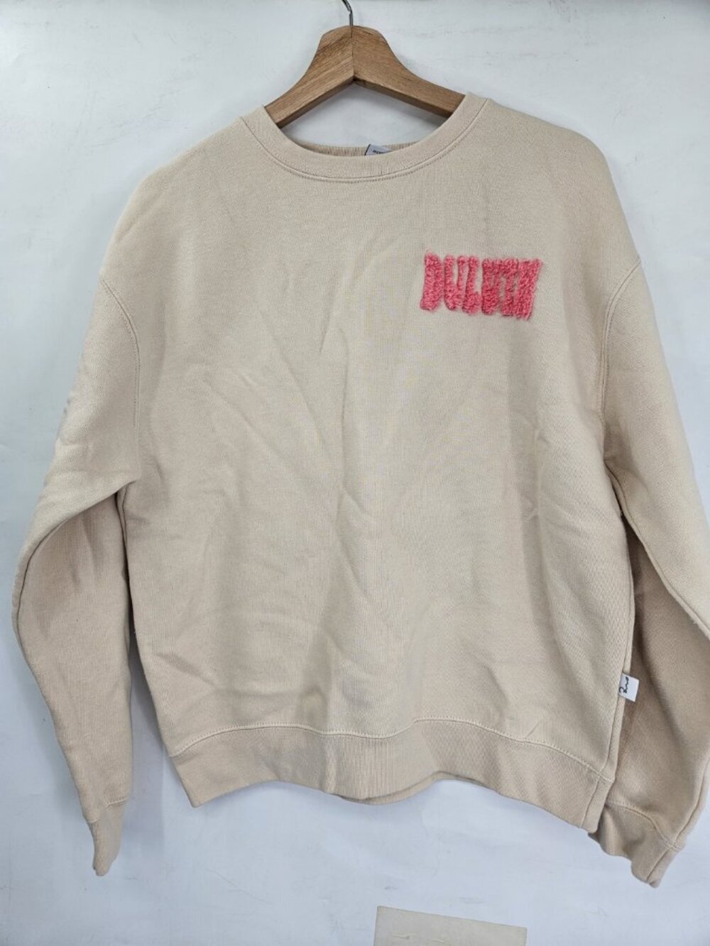 Duluth Trading Co Up North MN Sweatshirt Mens M Beige Graphic Outdoor Pullover